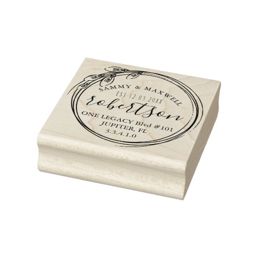 Kerst Huwelijk Stationery Stempels (Stempel)