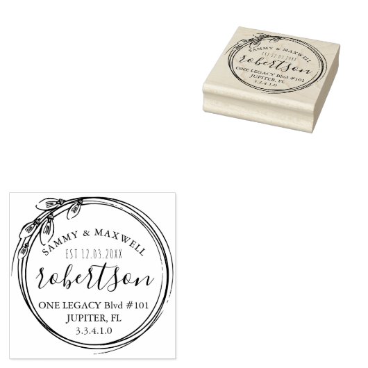 Kerst Huwelijk Stationery Stempels (Gestempeld)