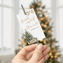 Kerst Huwelijk thema Vonklabel