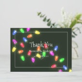 Kerst Huwelijks Dankkaart Bedankkaart (Staand voorkant)