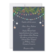 Kerst Huwelijks Krijtbord Huwelijksuitnodiging