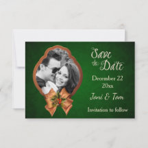 Kerst Huwelijksfoto Save the Date