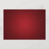 Kerst Huwelijksreceptie Goud Rood Informatiekaartje (Achterkant)