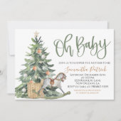 Kerst Hygge Baby shower Uitnodiging (Voorkant)