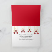 Kerst Ice Heart Feestdagen Kaart (Binnen)