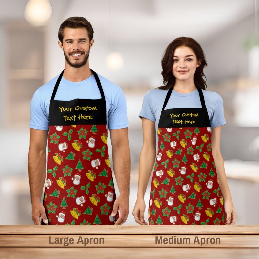 Kerst Iconen Patroon Schort