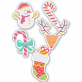 Kerst Iconen Sticker Pack (Voorkant)