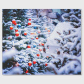 Kerst Idyll geweldige Cadeaupapier (Vlak)