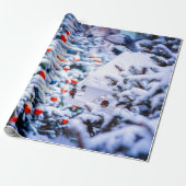 Kerst Idyll geweldige Cadeaupapier (Uitgerold)