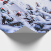 Kerst Idyll geweldige Cadeaupapier (Hoek)