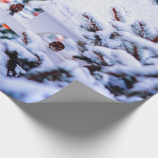 Kerst Idyll geweldige Cadeaupapier (Hoek)