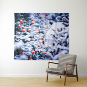 Kerst Idyll indrukwekkend Wandkleed (In Situ (horizontaal))