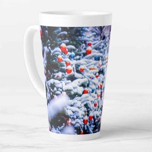 Kerst Idyll mooi Latte Mok (Linkerhoek)