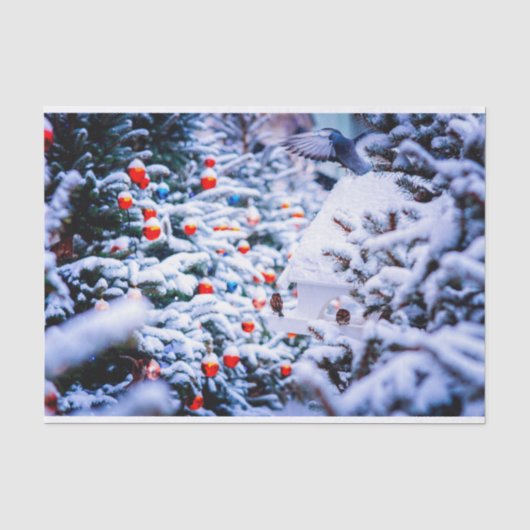 Kerst Idyll mooi Tissuepapier (Voorkant)