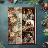 Kerst Ierse Blessing 3 Foto Winter Bloemen Feestdagenkaart