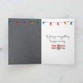 Kerst Ierse Setter en Sneeuwmannen Kaart (Binnen)