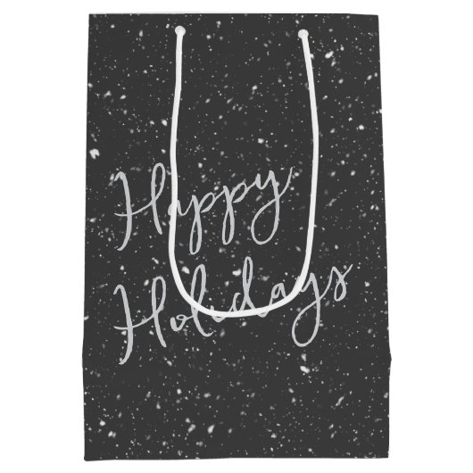 Kerst Ierse Setter met rendier gewei Medium Cadeauzakje (Achterkant)