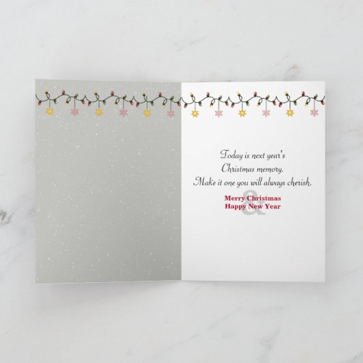 Kerst Ierse Setter met Sneeuwman Kaart (Binnen)