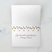 Kerst Ierse Setter met Sneeuwman Kaart (Binnen)