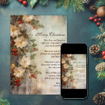 Kerst Ierse zegen |  winterbloem Feestdagenkaart<br><div class="desc">Omarm de warmte van het seizoen met onze Christmas Irish Blessing Holiday Kaart versierd met prachtige winterbloemen. Stuur oprechte wensen met een vleugje Ierse charme, spreidend vreugde en goede tijding. Het ingewikkelde ontwerp en de warme boodschap maken het de perfecte manier om uw vakantie geest over te brengen. Deel de...</div>