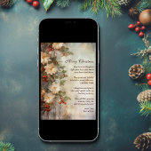 Kerst Ierse zegen |  winterbloem Feestdagenkaart