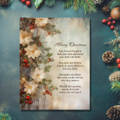 Kerst Ierse zegen |  winterbloem Feestdagenkaart