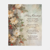 Kerst Ierse zegen | winterbloemen Fleece Deken (Voorkant)
