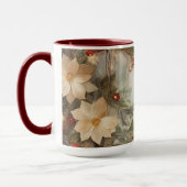 Kerst Ierse zegen |  winterbloemen Mok (Links)