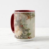 Kerst Ierse zegen |  winterbloemen Mok (Voorkant links)