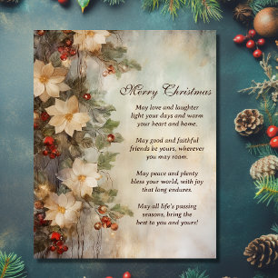 Kerst Ierse zegen    winterbloemen Poster