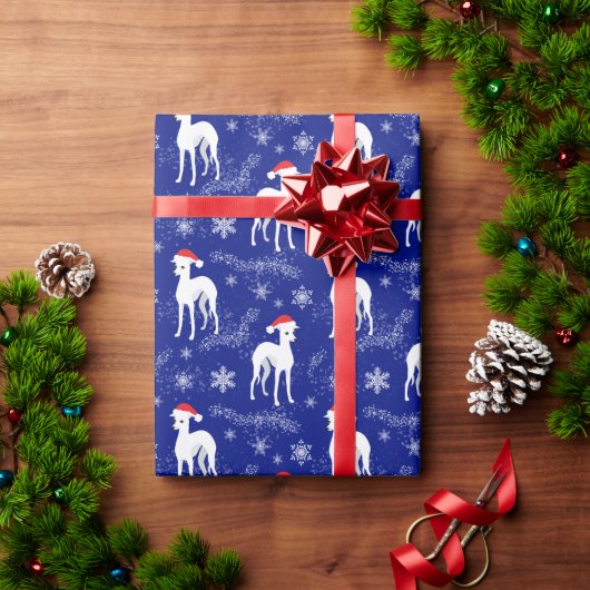 Kerst Iggy Italiaanse Greyhounds in sneeuw Cadeaupapier (Feestdagen Geschenken)