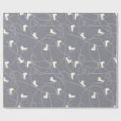 Kerst-ijs schaatsen patroon - kerstcadeaus cadeaupapier (Vlak)