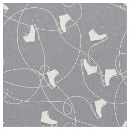 Kerst-ijs schaatsen patroon - kerstcadeaus stof