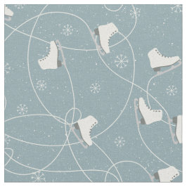 Kerst-ijs schaatsen patroon - kerstcadeaus stof