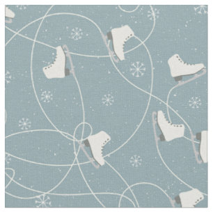 Kerst-ijs schaatsen patroon - kerstcadeaus stof