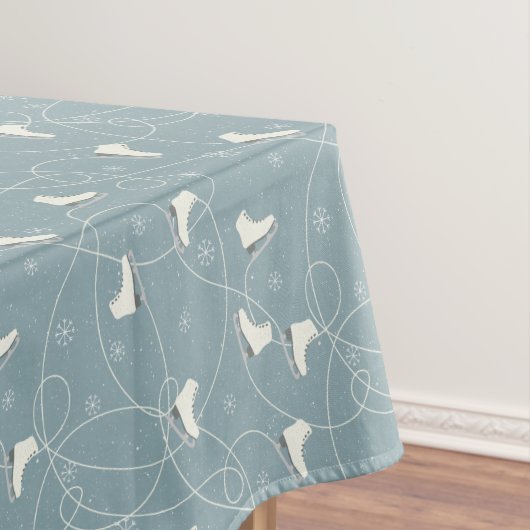 Kerst-ijs schaatsen patroon - kerstcadeaus tafelkleed (Voorbeeld)