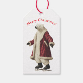 KERST IJSBEER Cadeaubijslage Cadeaulabel