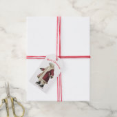 KERST IJSBEER Cadeaubijslage Cadeaulabel (Met Touw)