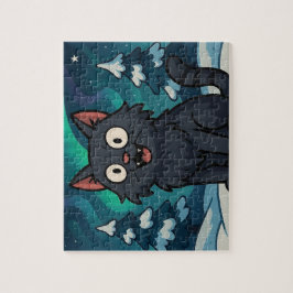 Kerst IJslandse Julkat Legpuzzel