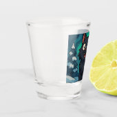 Kerst IJslandse Julkat Shot Glas (Links)