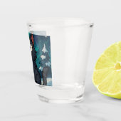 Kerst IJslandse Julkat Shot Glas (Rechts)