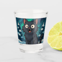 Kerst IJslandse Julkat Shot Glas