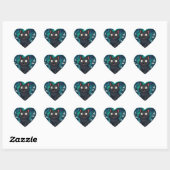 Kerst IJslandse Kerstkat Hart Sticker (Vel)