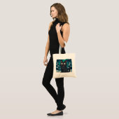 Kerst IJslandse Kerstkat Tote Bag (Voorkant (model))