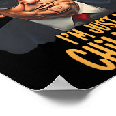 Kerst Ik ben gewoon een Chill Guys Funny Santa Tru Poster (Hoek)