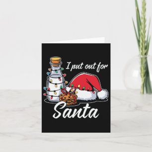 Kerst Ik zet uit voor Santa Funny Xmas Kinder vrou Kaart