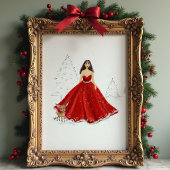Kerst Illustratie Poster