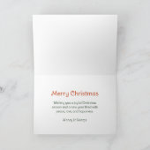 Kerst Illustratie vrolijk kerstfeest Kaart (Binnen)