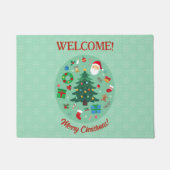 Kerst Illustraties Kerstfeest Deurmat (Voorkant)