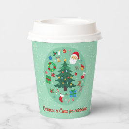 Kerst Illustraties Kerstfeest Papieren Bekers